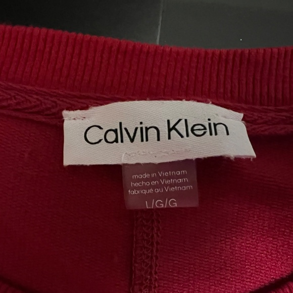 NEW Calvin Klein Red Long Sweater Dress - Picture 4 of 5